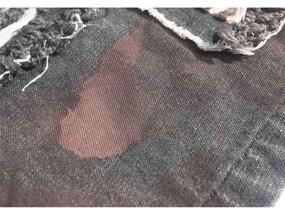 Vintage Ripped Denim Knee Length Jorts