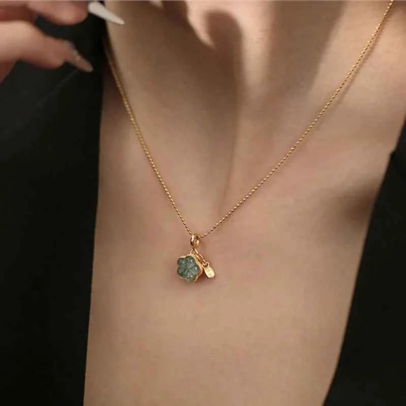 Vintage Sterling Gold Flower Necklace