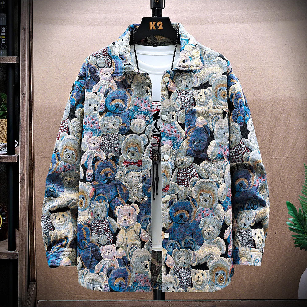 Teddy Bear Jacquard Jacket