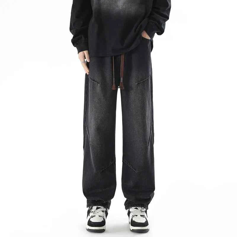 Autumn American Style Baggy Workwear Jeans