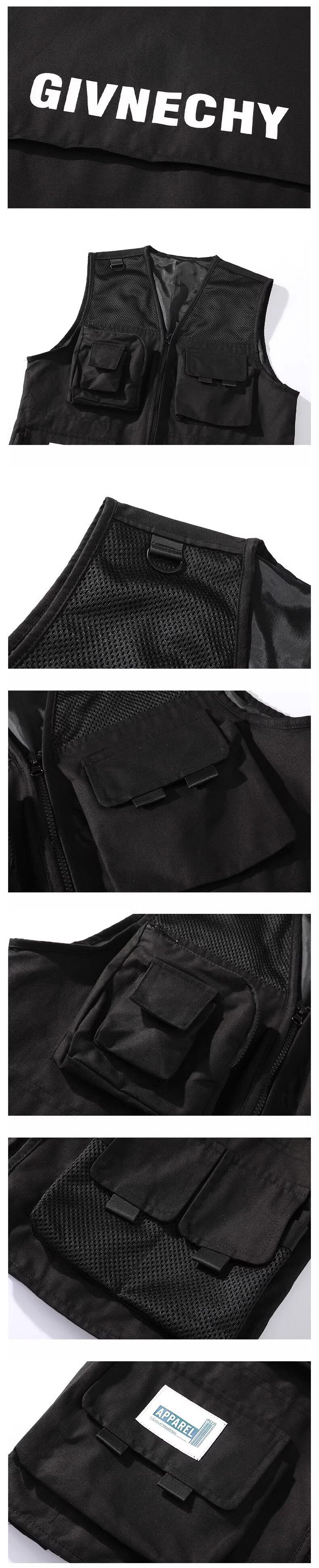 GIVNECHY Tactical Net Style Double T-Shirt