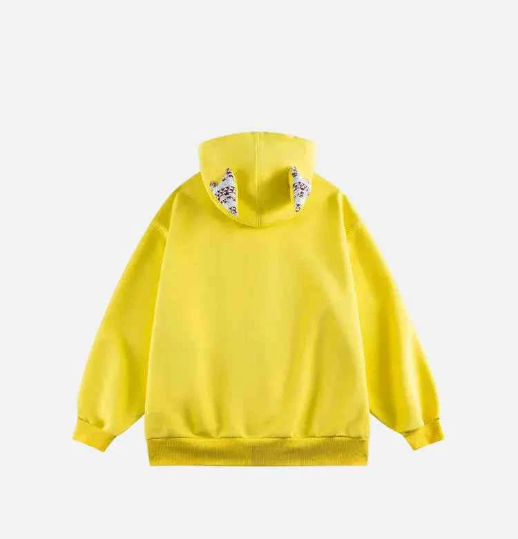 Cute Loose Cat Ear Casual Hooded Sweatshirt