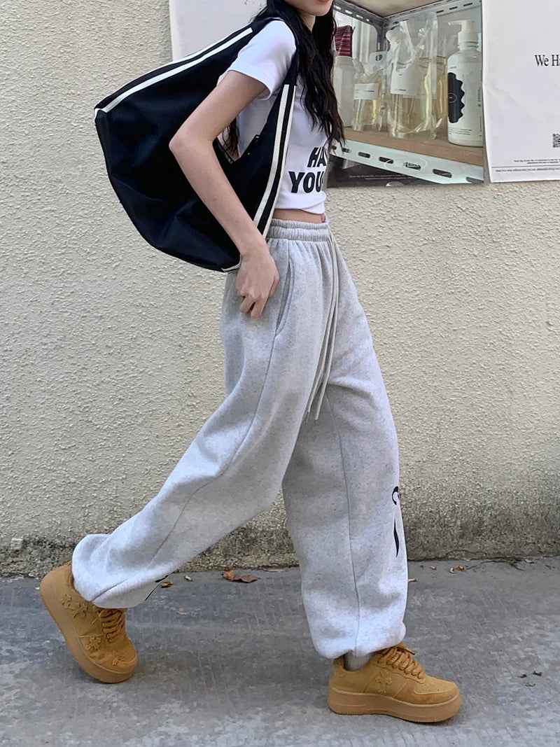 Women Oversize Drawstring Casual Jogger