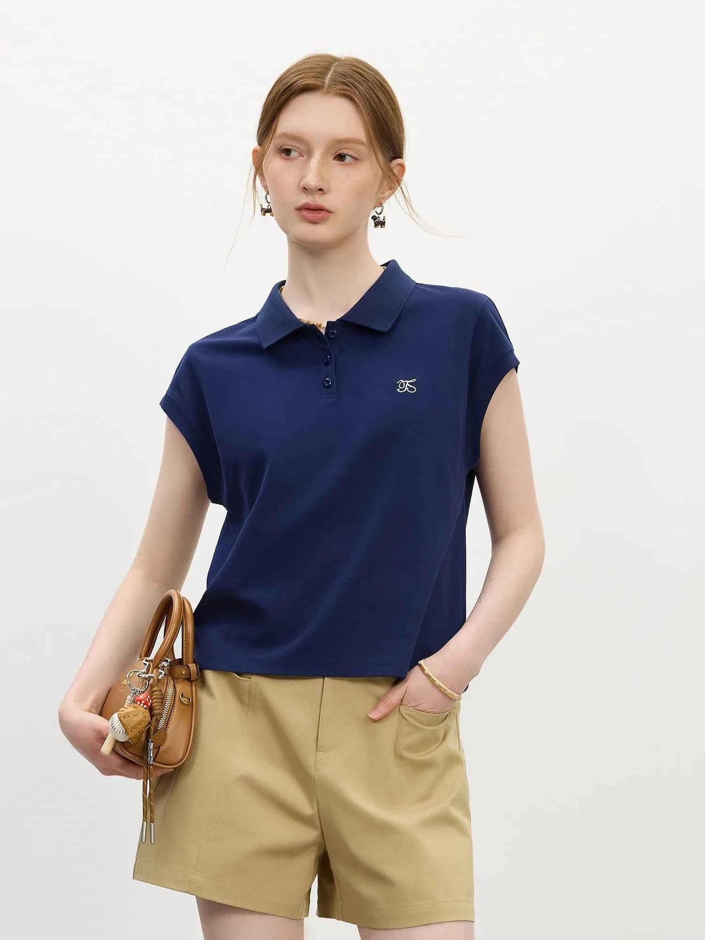 Women Youthful Summer Sporty Linen Blend T-Shirt