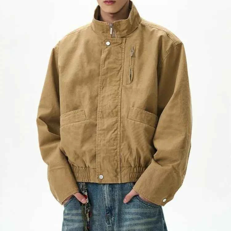 Casual Retro Tough Guy Workwear Jacket