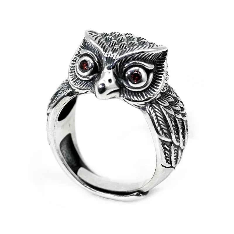 Cute Punk Owl Open Finger Ring