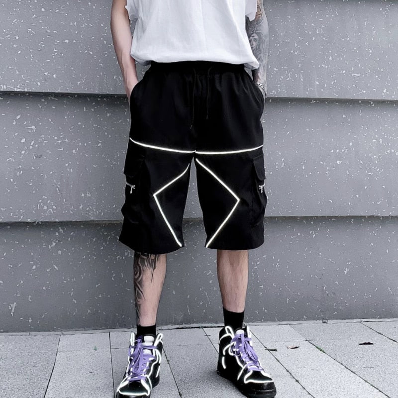 Solid Bermuda White Lining Shorts