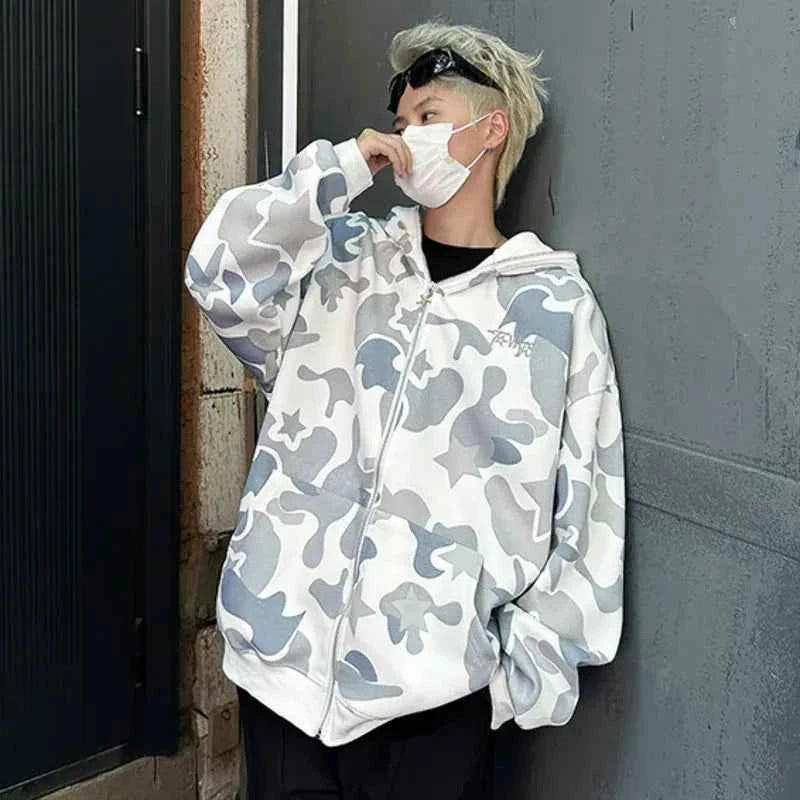 Zip Up Hoodie Milky Star