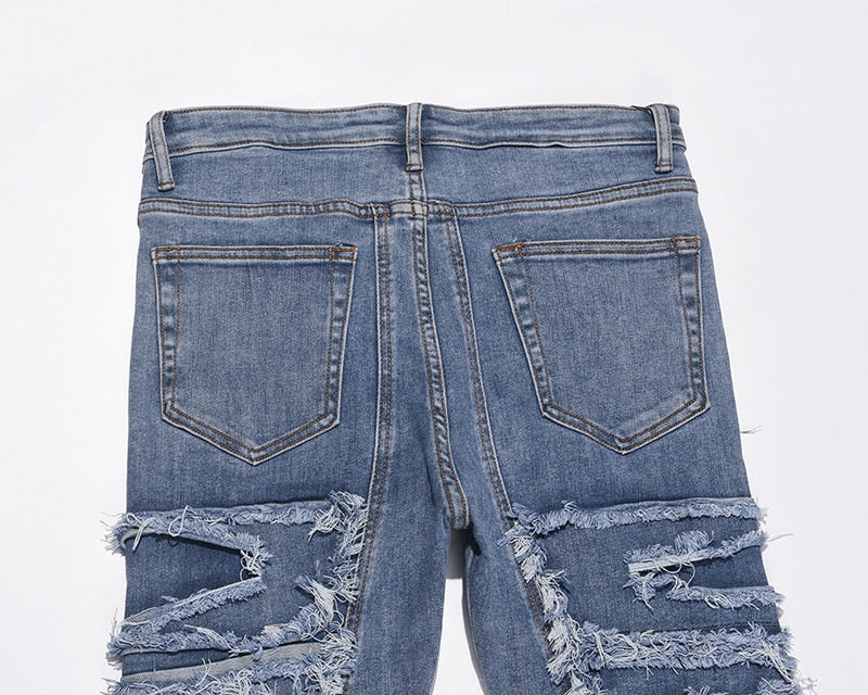 Zodiac Sea Distressed Stacked Denim