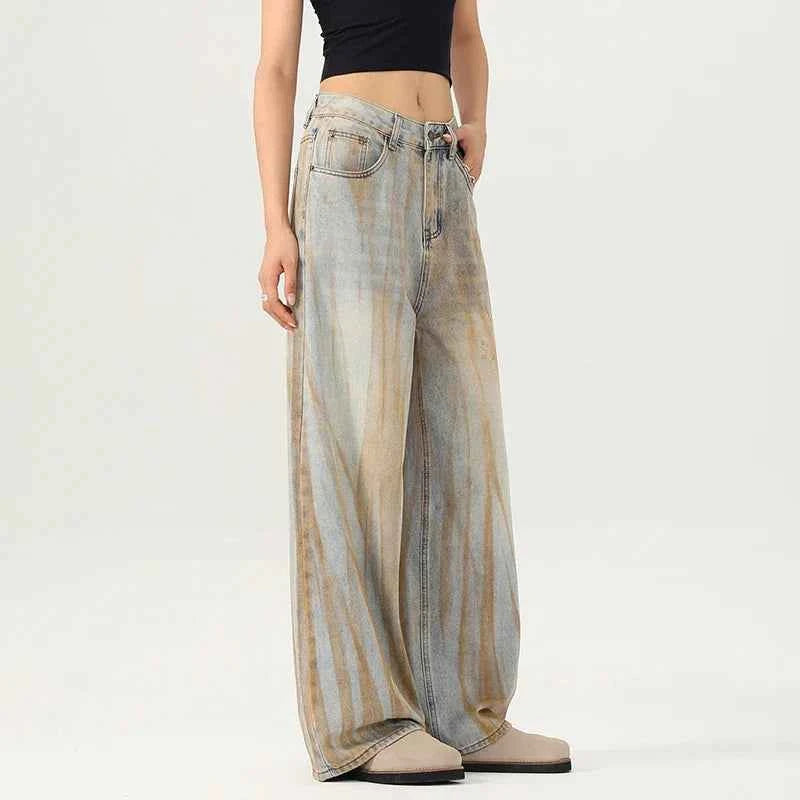Trendy Cool Loose Fit Wide Leg Jeans