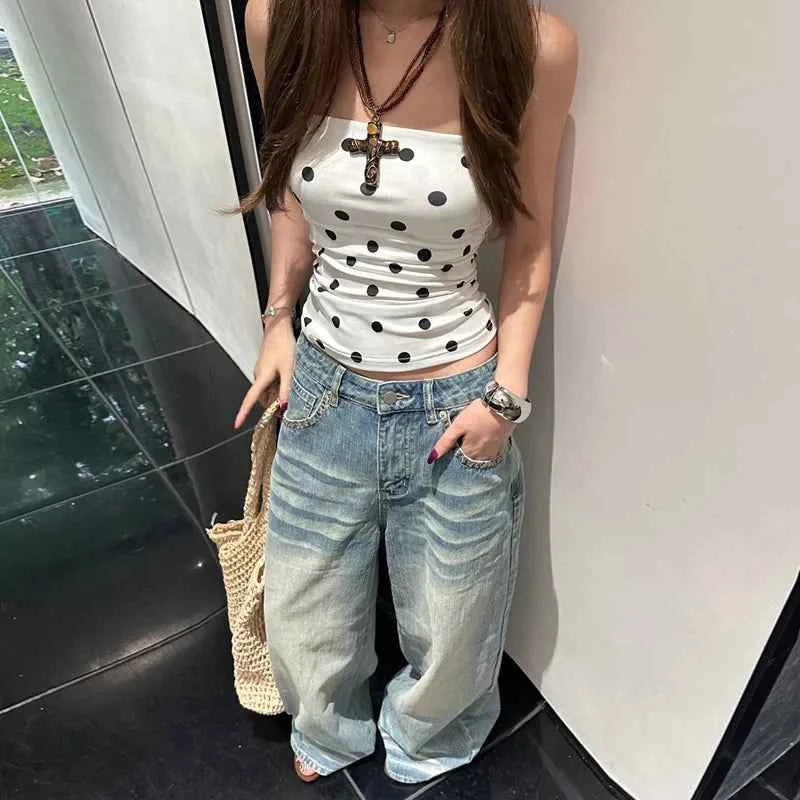 Butter-Smooth Washed High Waist Wide Leg Jeans