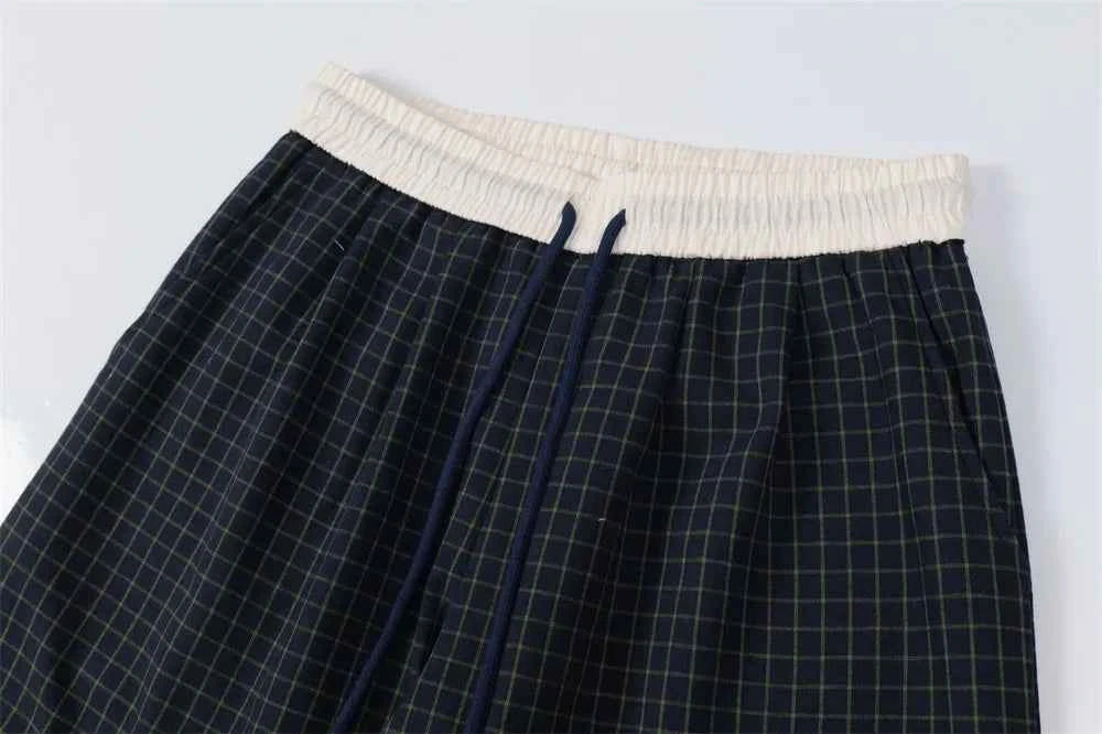 Y2K Streetwear Retro Small Plaid Casual Jogger