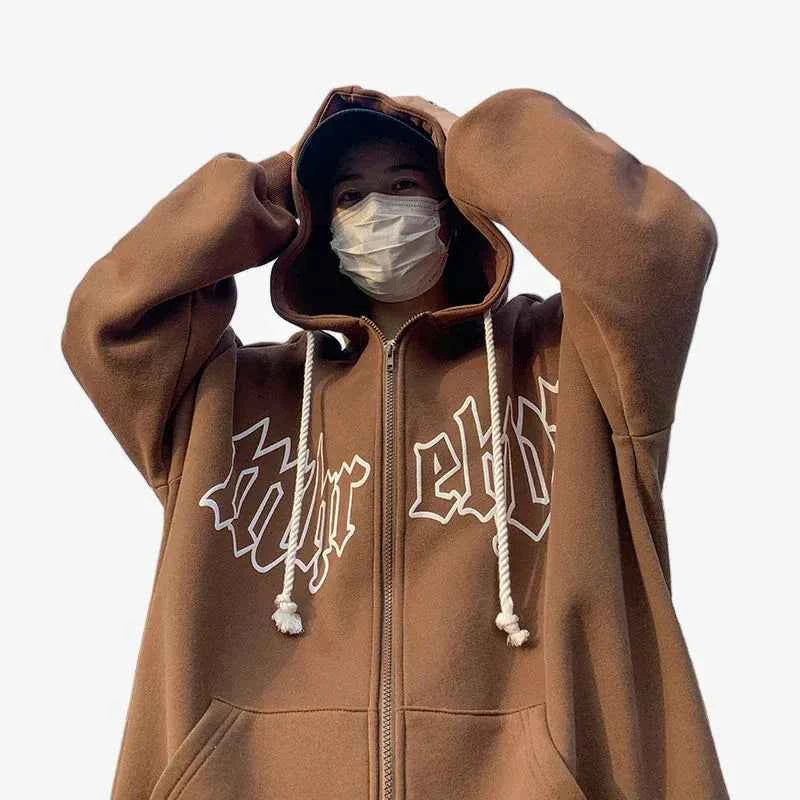 Zip Up Hoodie Gothic Arch