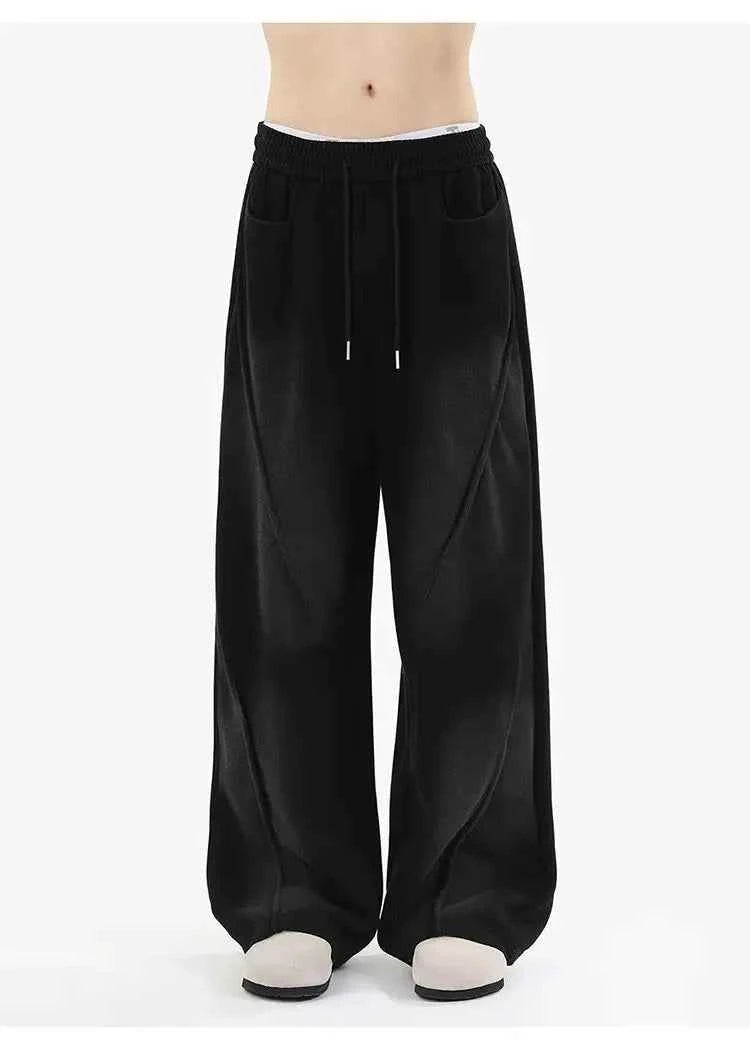 Heavy weight Elastic Straight Leg Sports Sweatpants