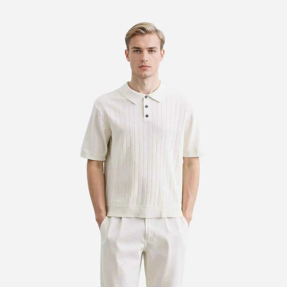 Summer American Style Striped Polo T-Shirt