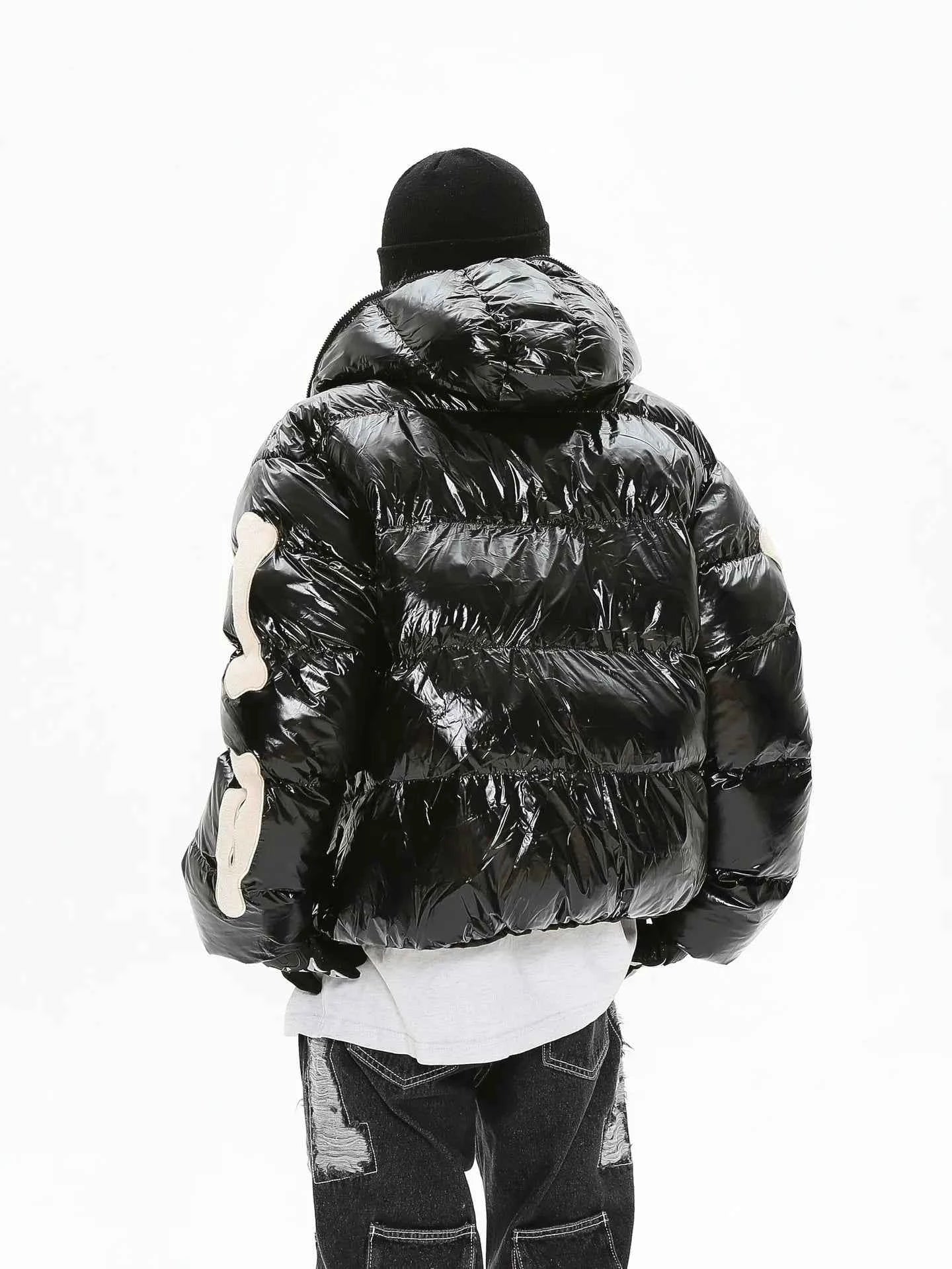 Y2K Skeleton Streetwear Parka Puffer Jacket