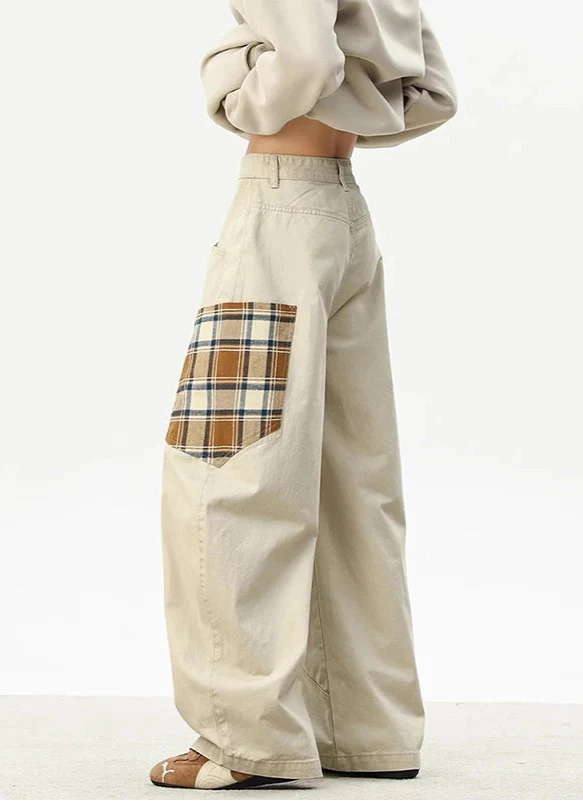 Vintage Washed White High Waist Wide Jeans - Luxuryurbanwear