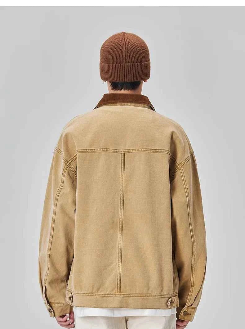 Y2K Vintage Washed Workwear Denim Jacket