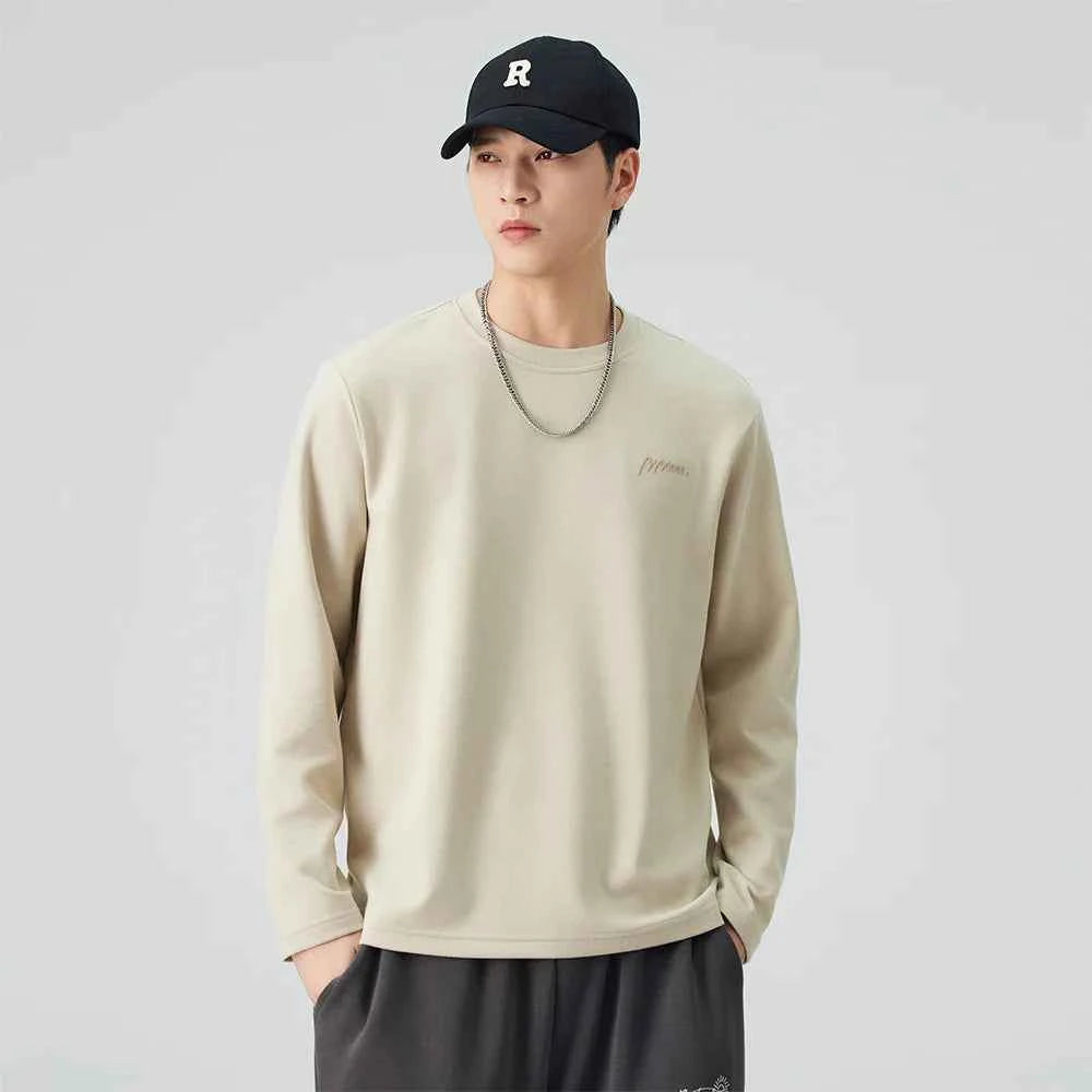 Cozy Winter Logo Solid Color Long Sleeve T-Shirt