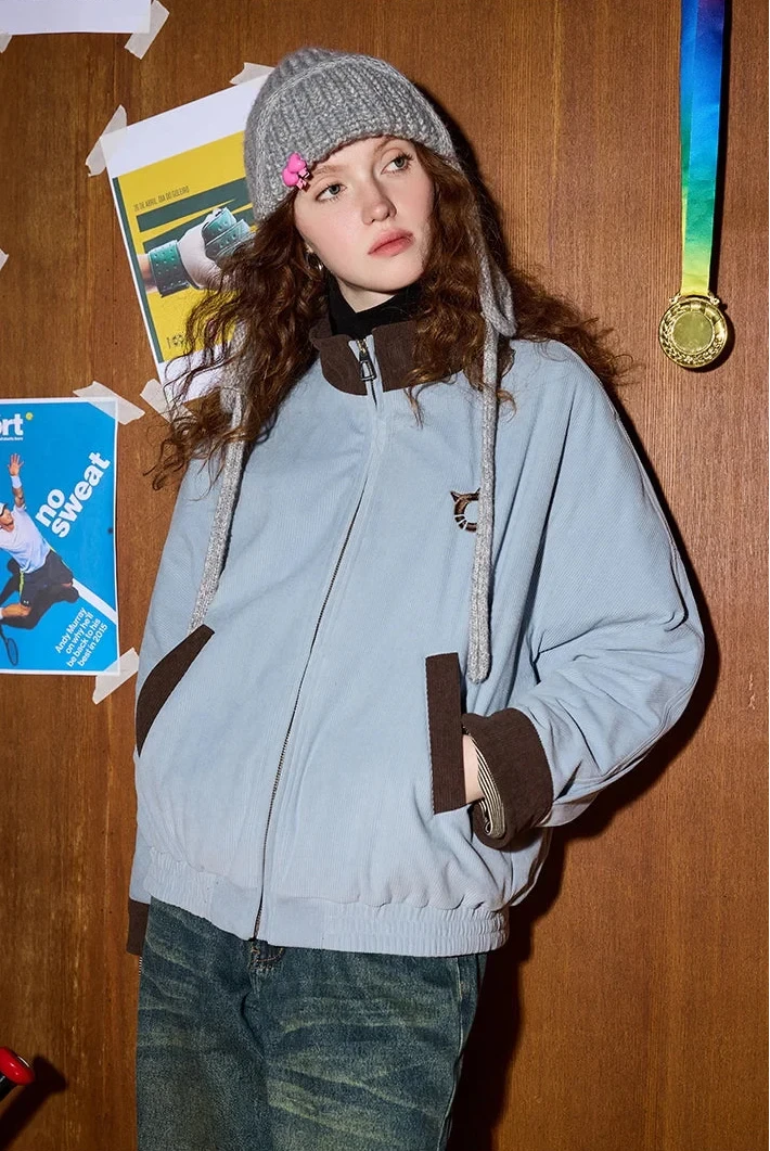 Insulated Y2K Color Block Baseball Jacket