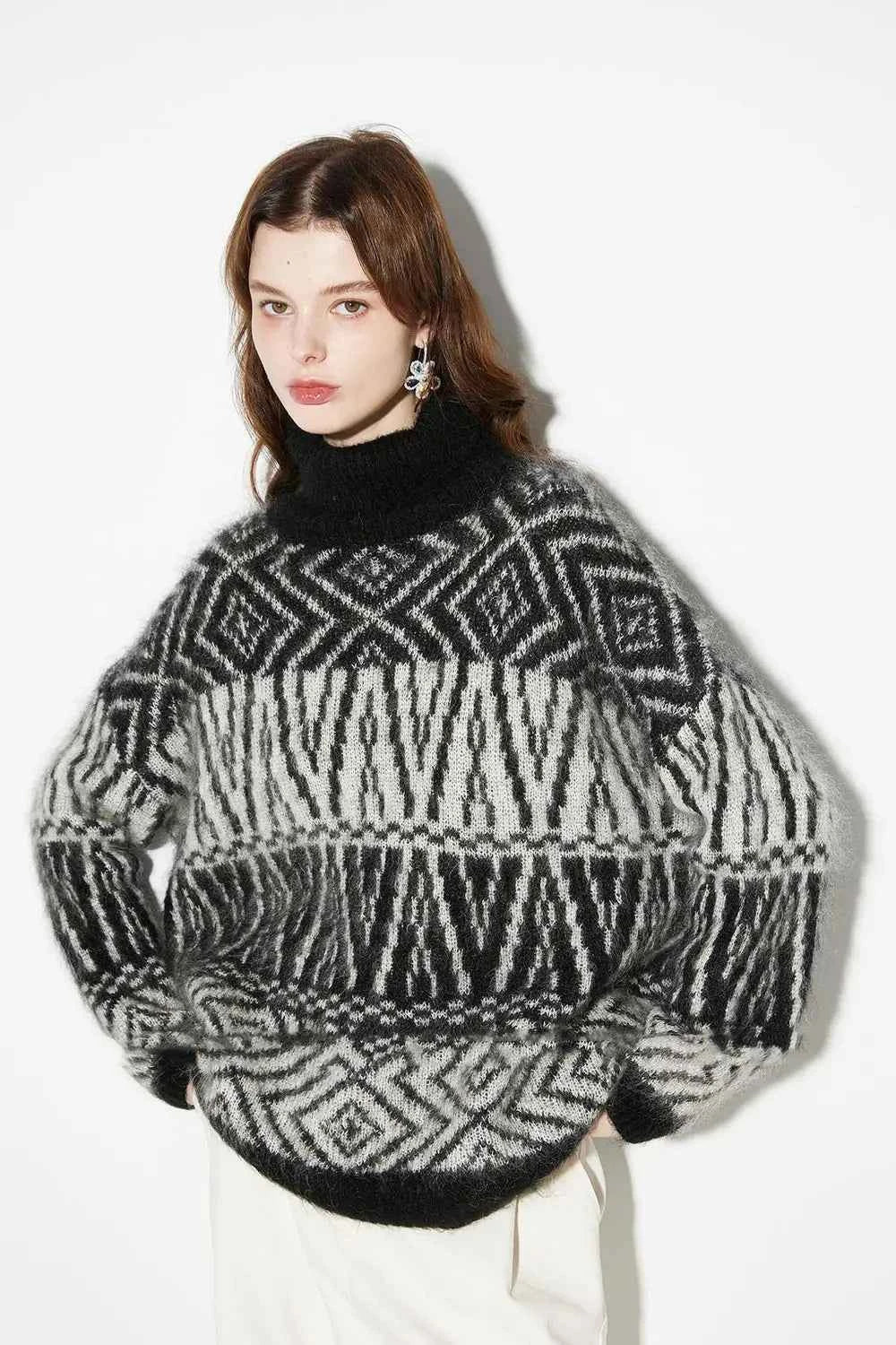 Cozy Vintage Mohair Turtleneck Sweater