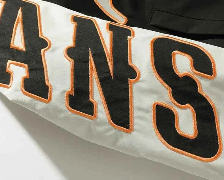 Streetwear Letter Embroidery Varsity Baseball Jacket