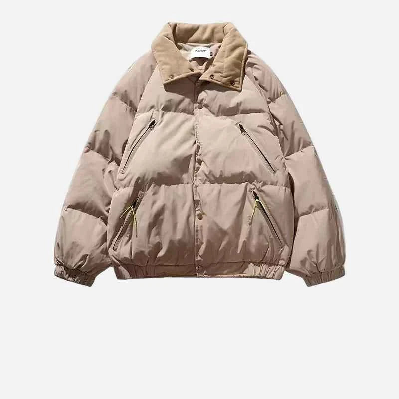 Premium Stand Collar Oversized Puffer Jacket