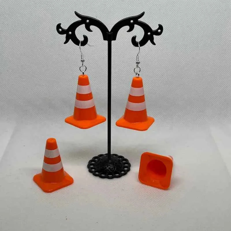 Cute Funny 3D Traffic Cone Earring