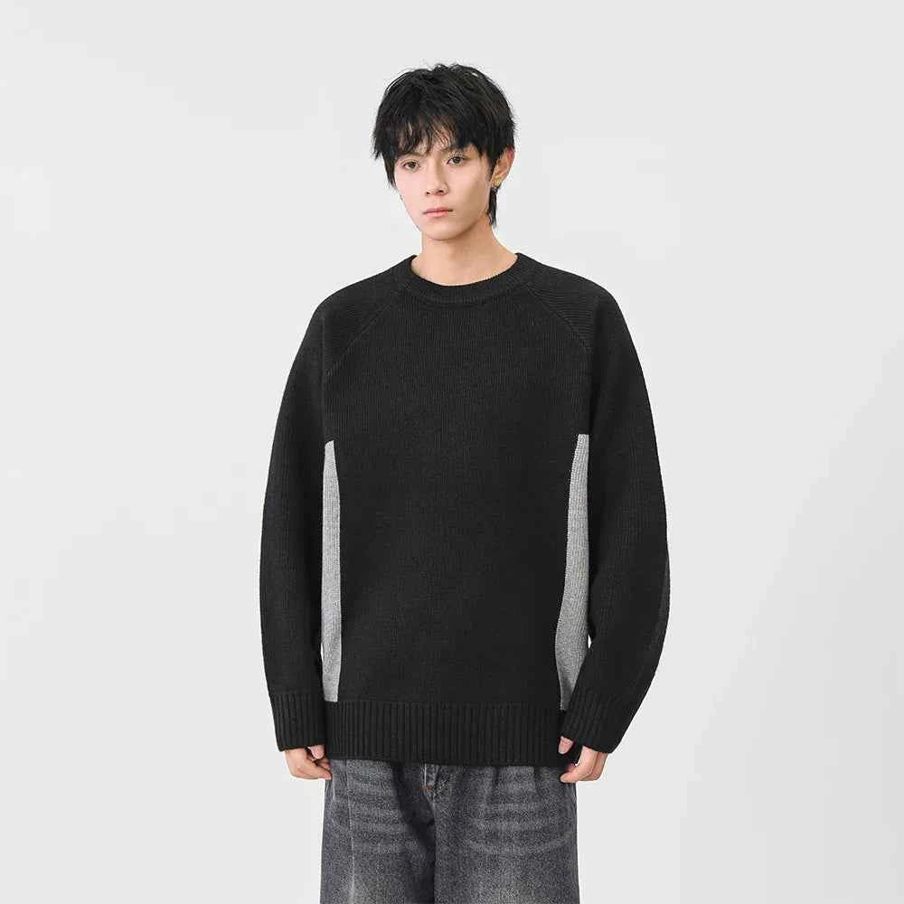 Stylish Crew Neck Knitted Jumper Sweater