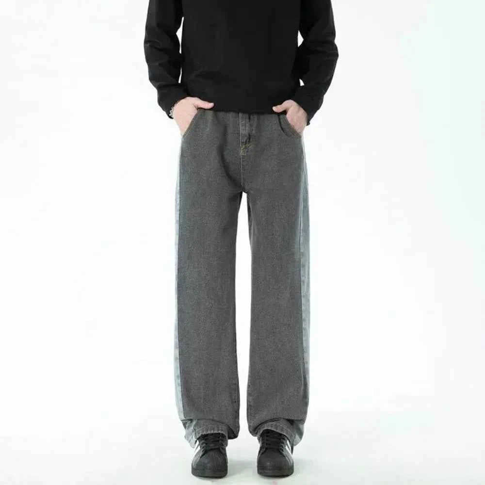 Fashionable Hip Hop Retro Straight Leg Jeans