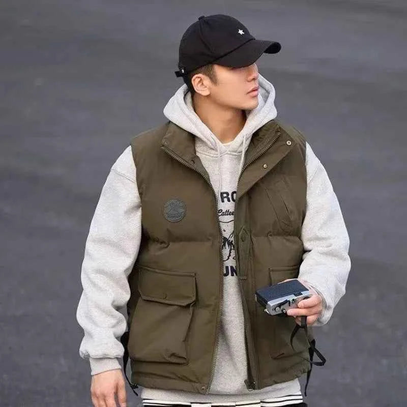 Japanese Trend Thickened Winter Cotton Vest