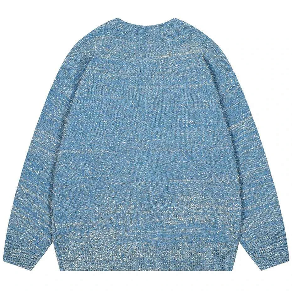 Y2K Skulls Graphic Oversized Jumper Sweater
