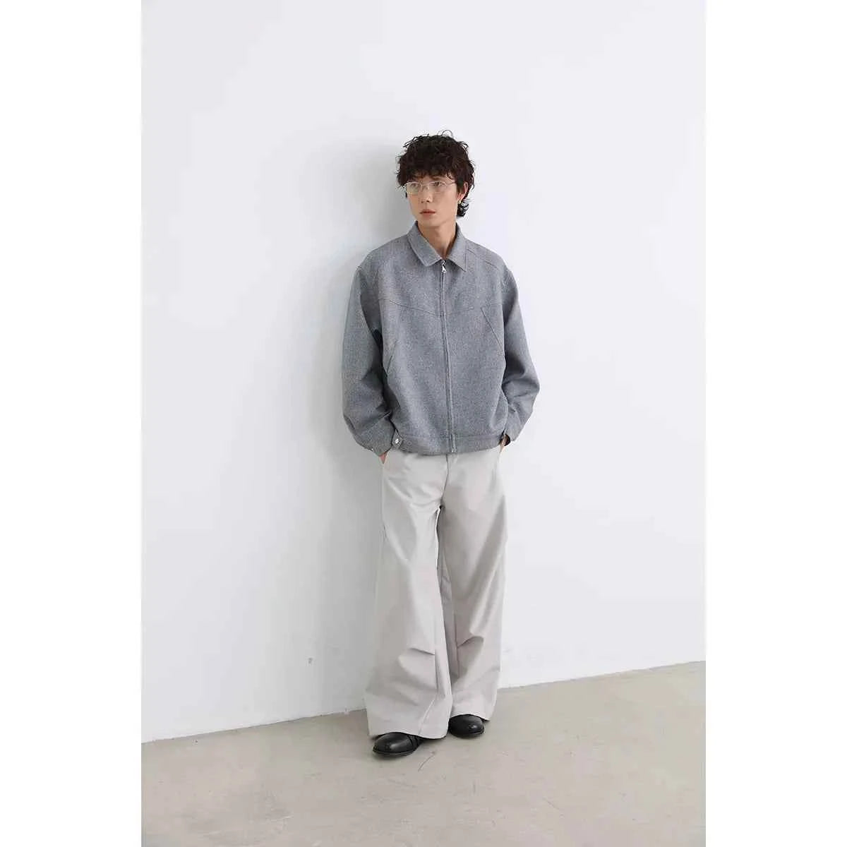 Men Patchwork Loose Vintage Casual Retro Jacket