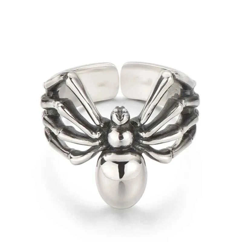 Gothic Adjustable Spider Animal Punk Ring