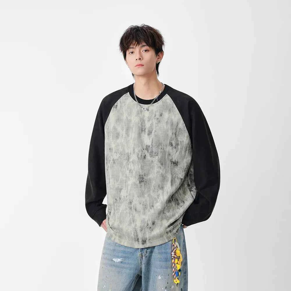 Y2K Cozy Distressed Crew Neck Sweatshirt