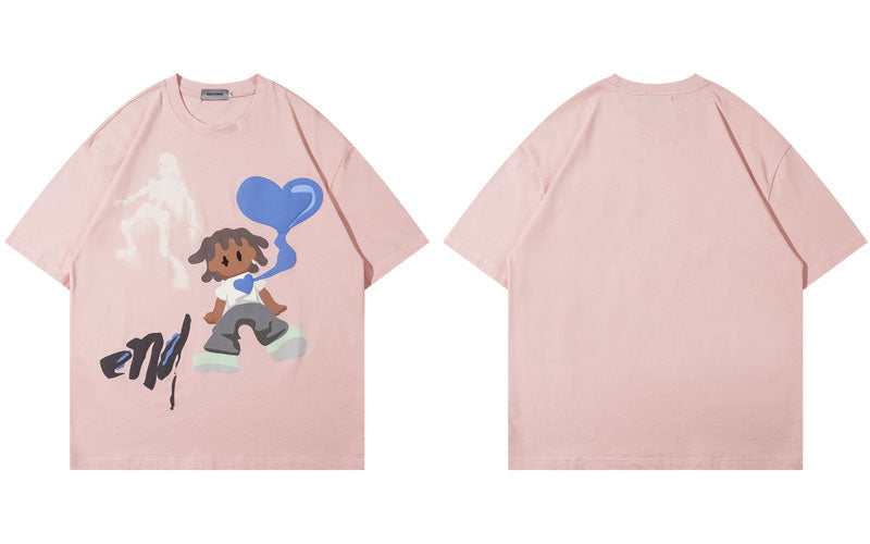 Ghost & The Boy With Heart Graphic T-Shirt