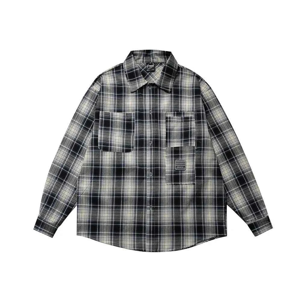 Japanese Vintage Plaid Lightweight Spring Shirt