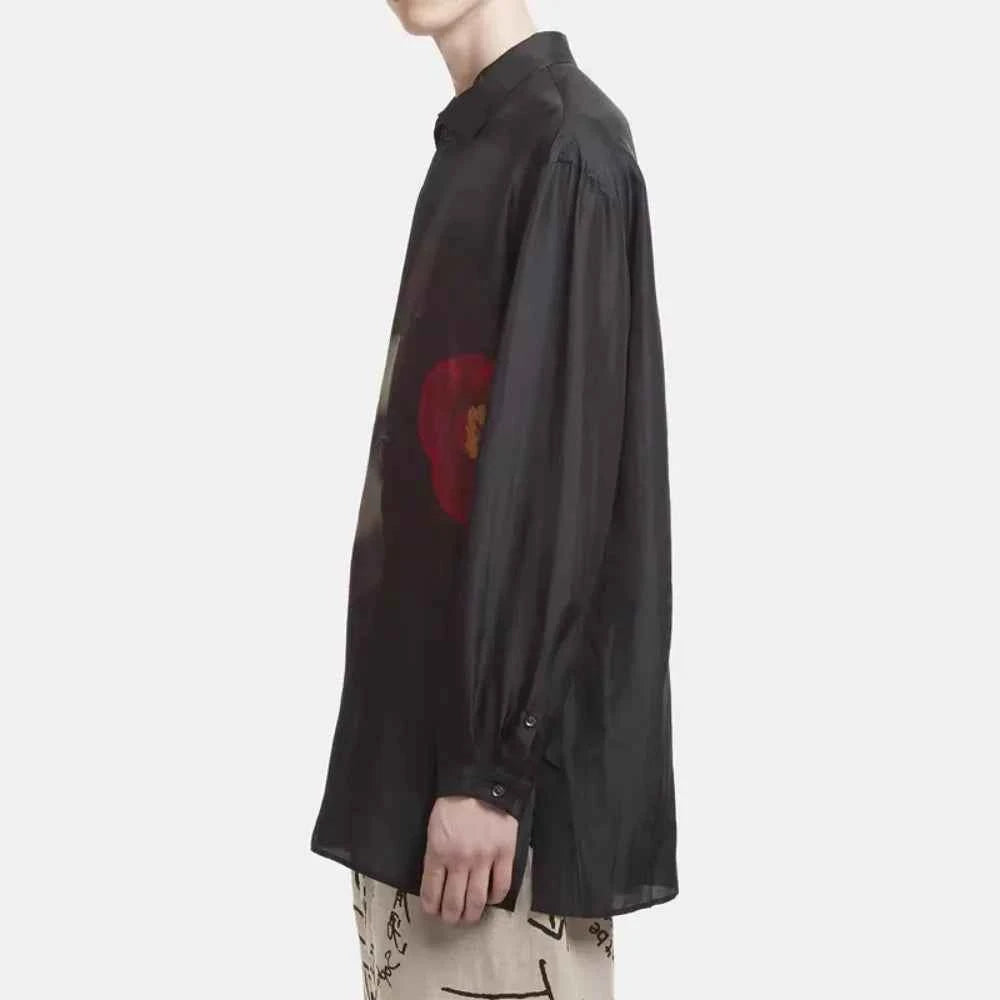 Versatile Dark Black High-End Loose Casual Shirt