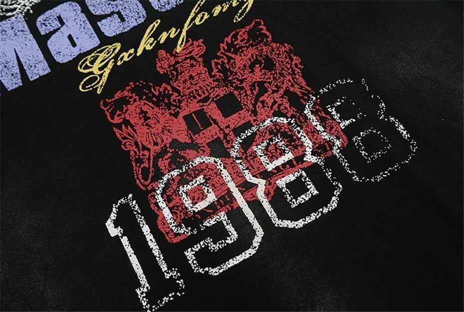 Streetwear Y2K Oversized Hip Hop Letter T-Shirt