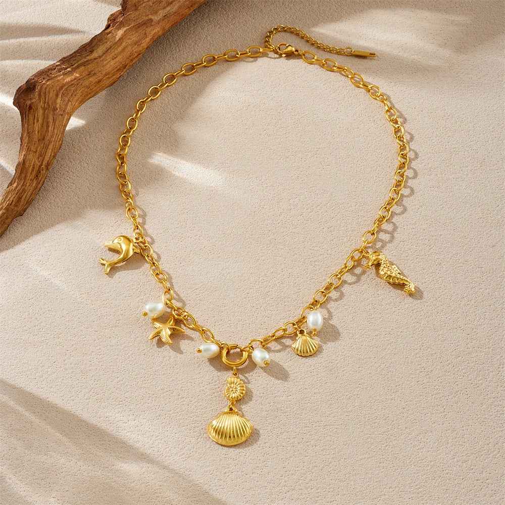 Ocean Pearl Lady Sweet Necklace
