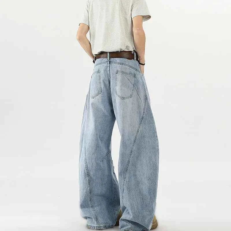 Korean Style High Street Ripped Loose Jeans