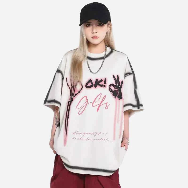 Graphic Punk Gothic Short Sleeve T-Shirt