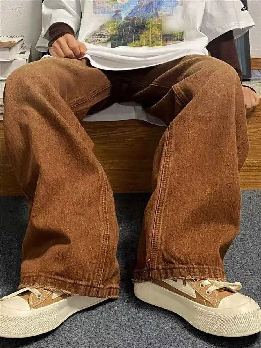 Versatile Hip Hop Casual Wash Gradient Jeans