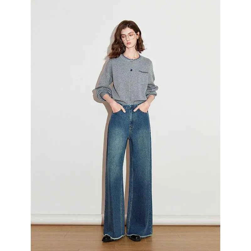 Retro Spring Denim Wide Leg Jeans