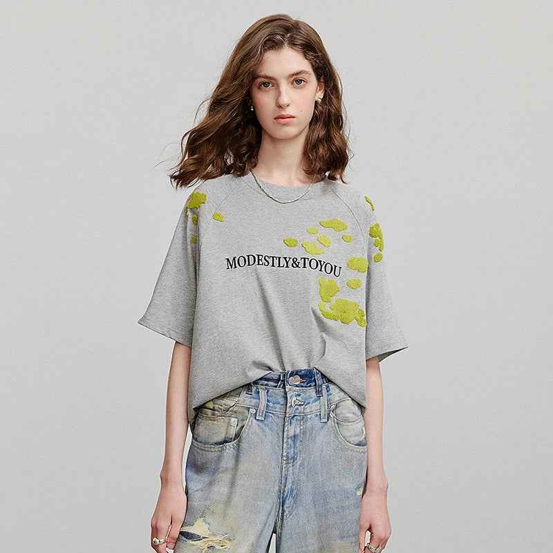 Summer New Letter Printed Casual T-Shirt