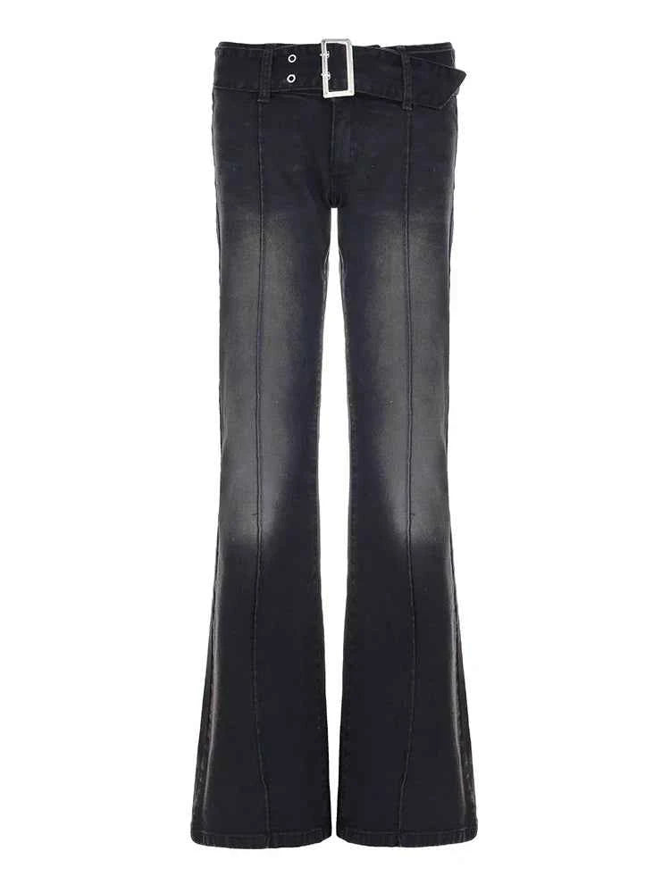 Y2K Vintage Flared Wide Leg Jeans