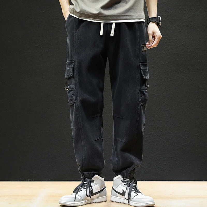 Straight Fit Elastic Ankle Length Pants