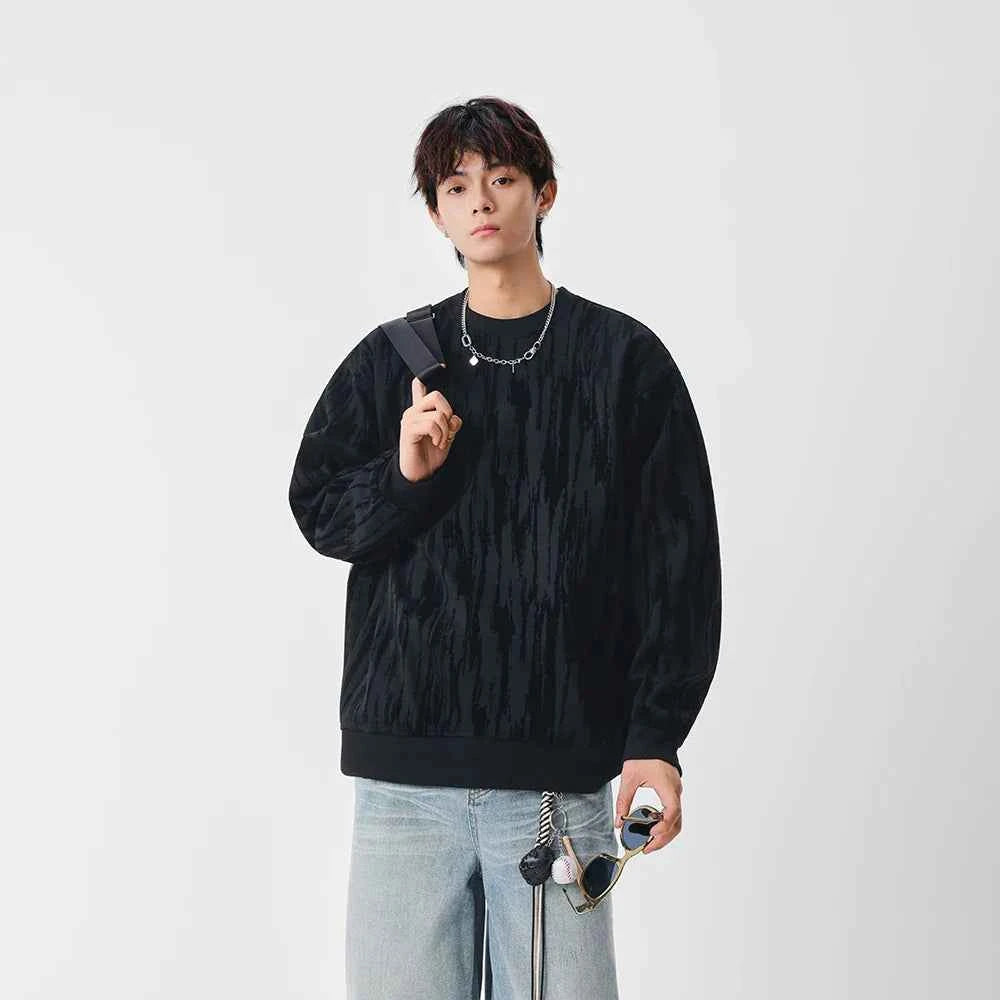 Durable Washed Crew Neck Sweatshirt