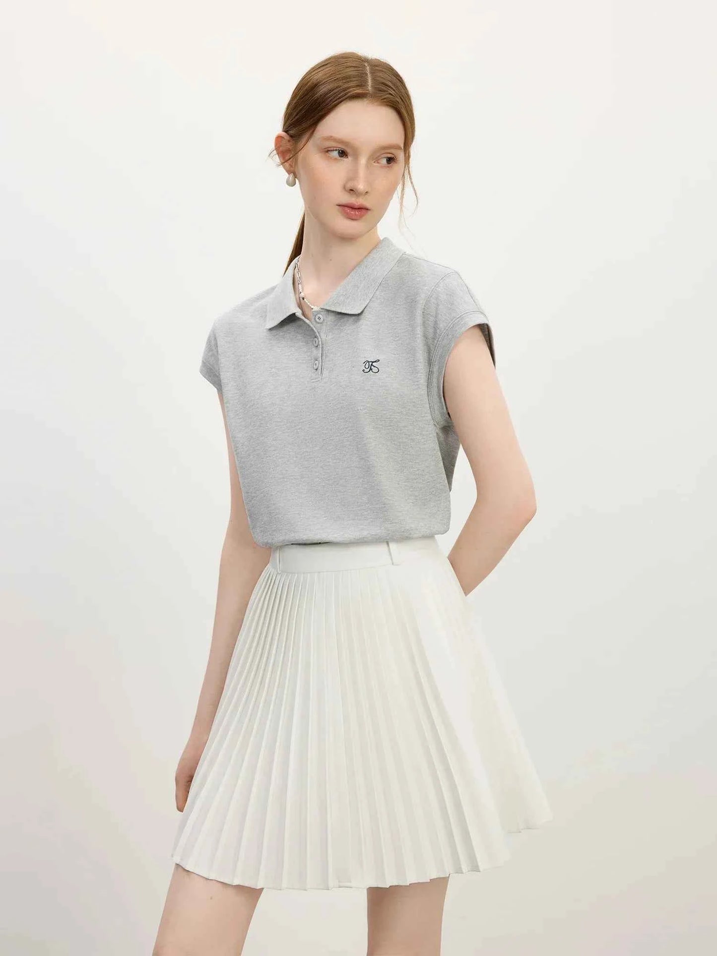 Women Youthful Summer Sporty Linen Blend T-Shirt