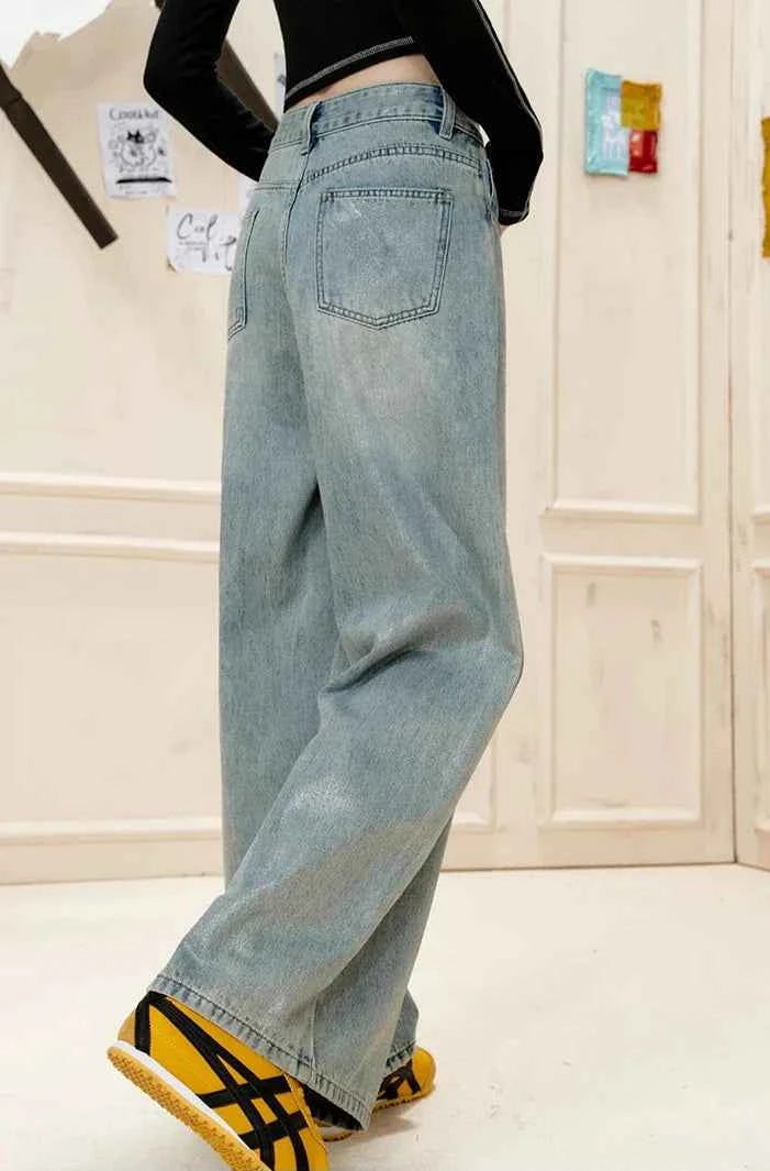 Y2K High-Quality Wide Leg Hip Hop Jeans